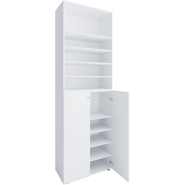 Lona2XL10DTR Schuhschrank 2 Tren wei.