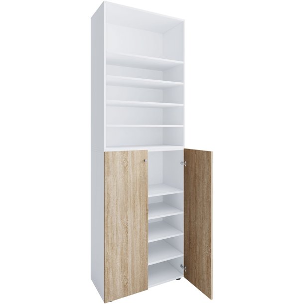 Lona2XL10DTR Schuhschrank 2 Tren wei.