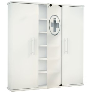 Santila szafka łazienkowa 3 drzwi biały.