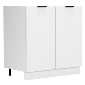Fasola szafka kuchenna na zlew 80 cm 2 drzwi biały.
