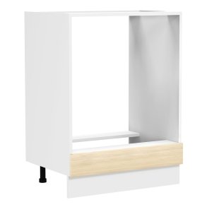 Fasola szafka kuchenna na piekarnik 60 cm  dąb dekor, biały.