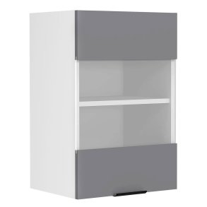 Fasola overskab kkken 40 cm 1 glaslge antracit gr, hvid.