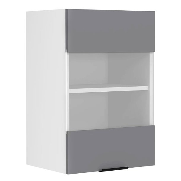 Fasola overskab kkken 40 cm 1 glaslge antracit gr, hvid.