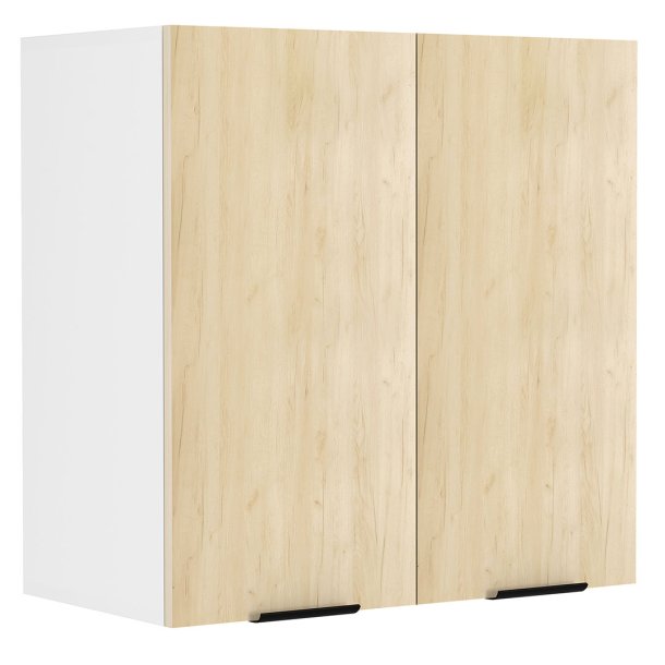 Fasola kjkken overskap 60 cm 2 drer eik dekor, hvit.