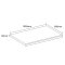 Fasola kkkenbordplade 100x60cm  marmor dekor.