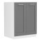 Colura underskab kkken 60 cm 2 lger antracit gr, hvid.