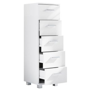 ZaloMSB szafka łazienkowa 5 szufladami biały.