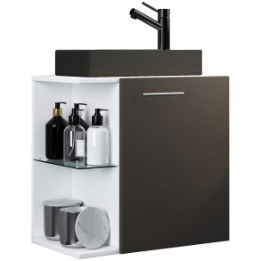 HausaBL baderomsinnredning 2 deler antracitt.