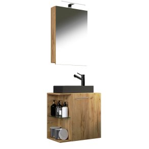 HausaBL baderomsinnredning 3 deler eik dekor.