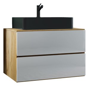 LendasBL badrumsmbler 2 delar ek dekor, vit.