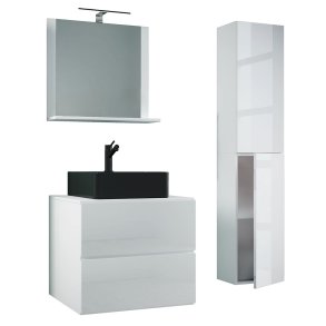 LendasLBL badrumsmbler 4 delar vit.