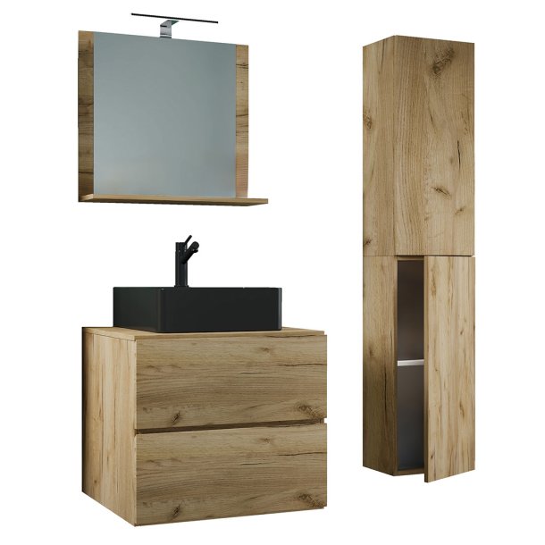 LendasLBL badrumsmbler 4 delar ek dekor.