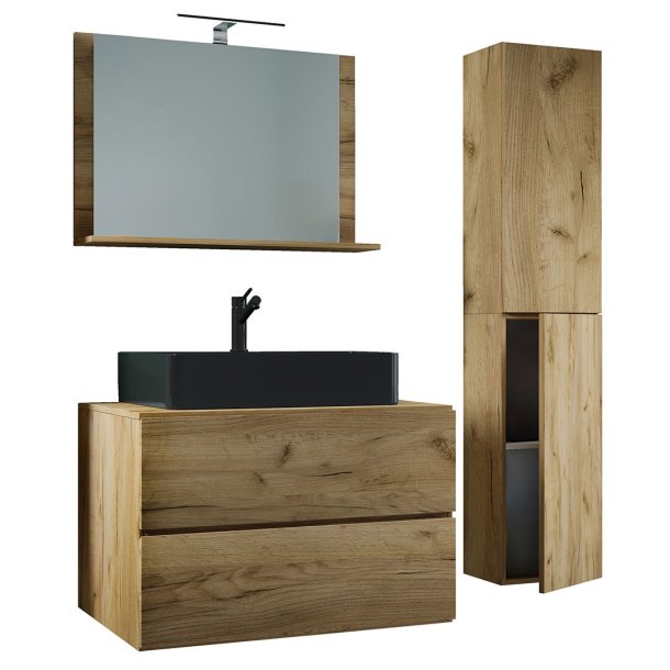 LendasLBL badrumsmbler 4 delar ek dekor.