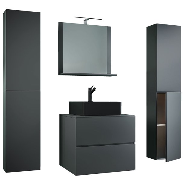 LendasXLBL szafka łazienkowa 5 części antracyt.