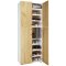 LonaXXL9DT Schuhschrank 4 Tren wei, Eiche dekor.