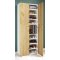LonaXXL9DT Schuhschrank 4 Tren wei, Eiche dekor.