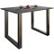 XonaU Esstisch 80x50 anthrazit, schwarz.