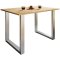 XonaU spisebord 80x80 eg dekor, slvfarvet.