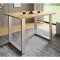 XonaU spisebord 80x80 eg dekor, slvfarvet.