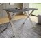 XonaX Esstisch 110x80 anthrazit, silberfarben.