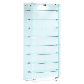 CenilaXL Vitrinenschrank 2 Türen weiß.