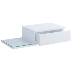 KonsilaL nattduksbord vägghängd 1 låda vit.