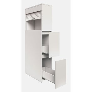 Tasalo bath cabinet 2 drawers white.