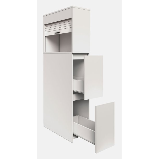 Tasalo Badschrank 2 Schubladen wei.