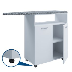 Bigilo Kommode mit Bgelbrett 2 Tren wei.