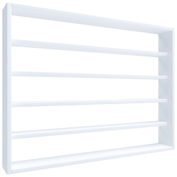 OsadoL bokhylla vgghngd 5 hyllor vit.