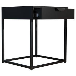 FlokasS Nachttisch 1 Schublade schwarz.