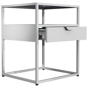 FlokasM natbord 1 skuffe hvid.