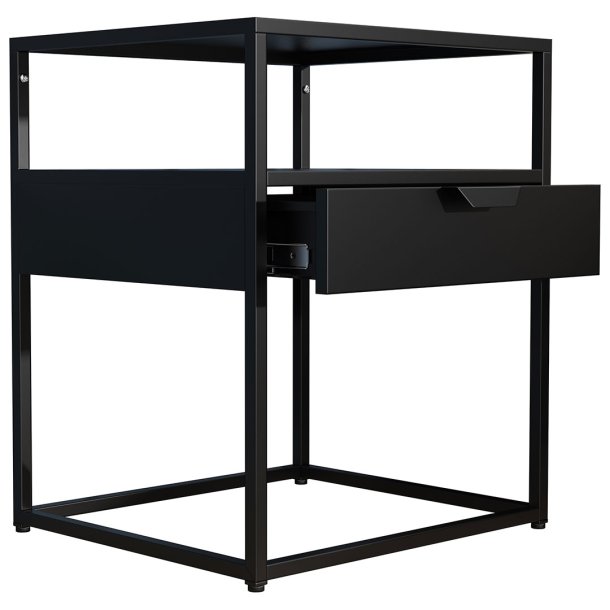FlokasM Nachttisch 1 Schublade schwarz.