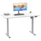 LonaE skrivbord elektrisk hj- och snkfunktion 110x50x71-120cm vit, silverfrgad.