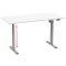 LonaE skrivbord elektrisk hj- och snkfunktion 110x50x71-120cm vit, silverfrgad.