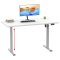 LonaE skrivbord elektrisk hj- och snkfunktion 110x50x71-120cm vit, silverfrgad.