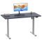 LonaE Schreibtisch elektrische Höhenverstellfunktion 110x50x71-120cm anthrazit, silberfarben.