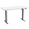 LonaE Schreibtisch elektrische Höhenverstellfunktion 140x50x71-120cm weiß, schwarz.