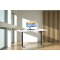 LonaE skrivbord elektrisk hj- och snkfunktion 110x80x71-120cm vit, svart.