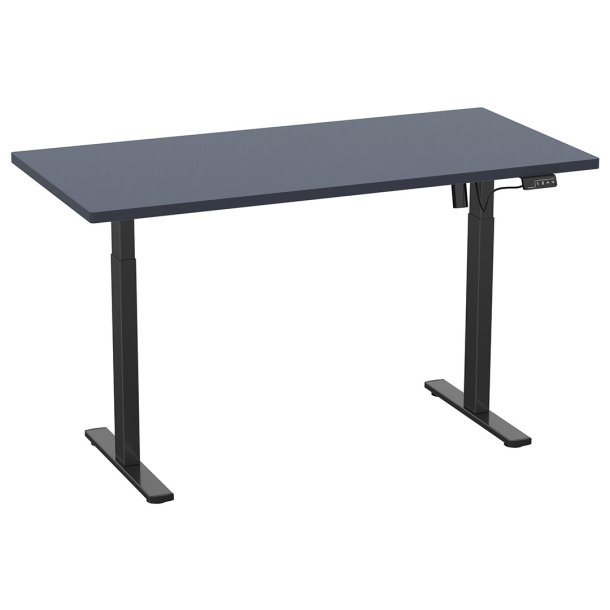 LonaE skrivebord elektrisk hve snke funktion 110x80x71-120cm antracit, sort.