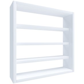 Esaldi kjkken hyller 40 cm 4 hyller hvit.