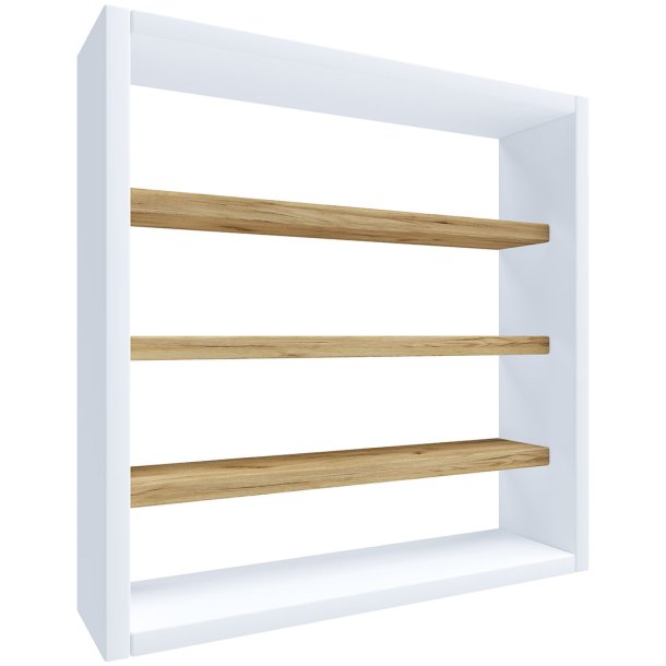 Esaldi Kchenregale 40 cm 4 Ablagen wei, Eiche dekor.