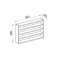 Esaldi hyllor kk 60 cm 4 hyllor vit.