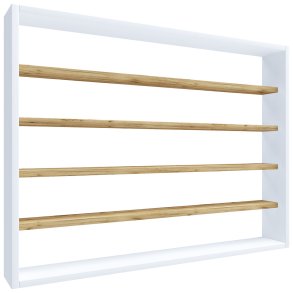 Esaldi kjkken hyller 80 cm 5 hyller hvit, eik dekor.