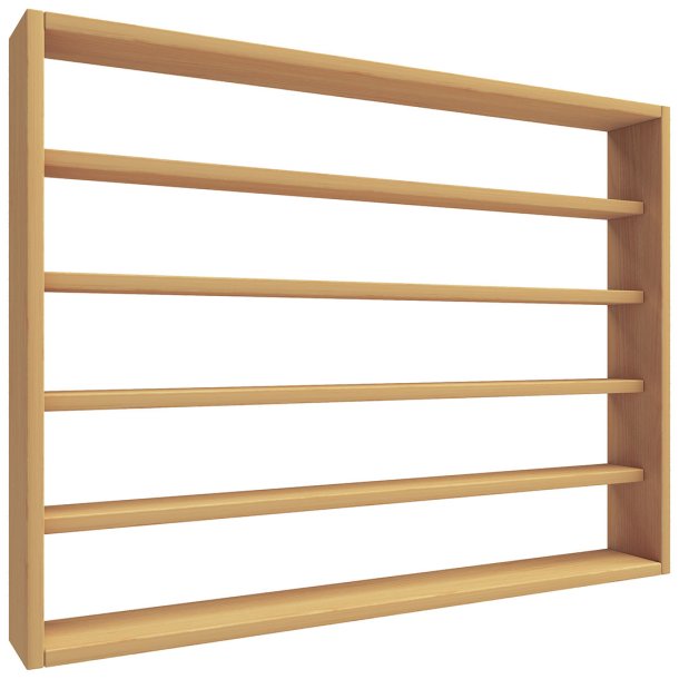 Esaldi Küchenregale 80 cm 5 Ablagen Buche dekor.