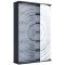 TilanoL vitrinskp CD, DVD 6 hyllor 2 drrar antracit.