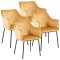 Valia4 spisestuestol med armln st med 4 brun.