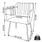 Valia4 spisestuestol med armln st med 4 brun.