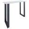 Xona Bartisch 140x50 wei, schwarz.