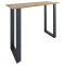 Xona Bartisch 140x50 Eiche dekor, schwarz.
